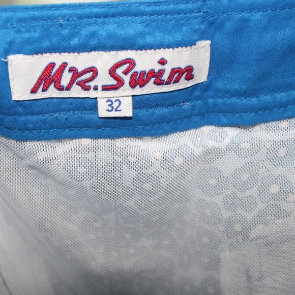 Mr. SwimTropical Lt Blue Board Shorts